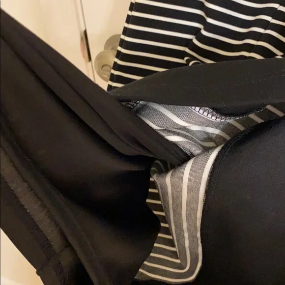 Lulu’s Black White Striped Sexy Bodycon Dress Back Zipper Rayon-blend Size Small - Picture 7 of 9